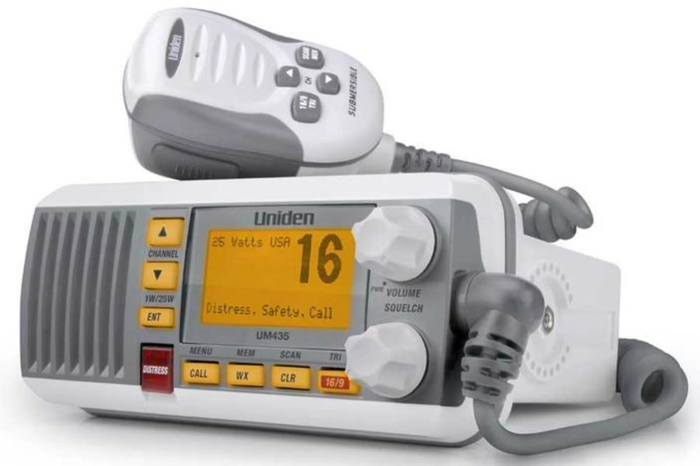 Uniden ES UM525 Marine VHF Radio Transceiver w/ Microphone - Tested Uniden ES UM525 Marine VHF Radio Transceiver w/ Microphone - Tested