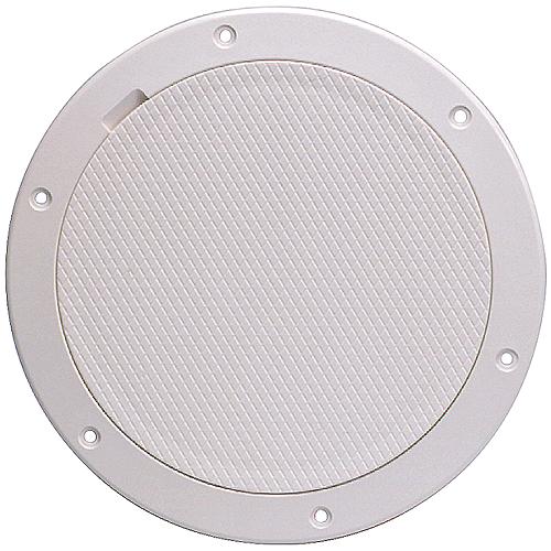 Beckson - Pry-Out Deck Plate With Standard Trim Ring, Diamond Center.