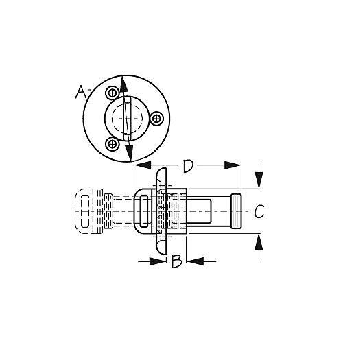 Cast Stainless Garboard Drain Plug
