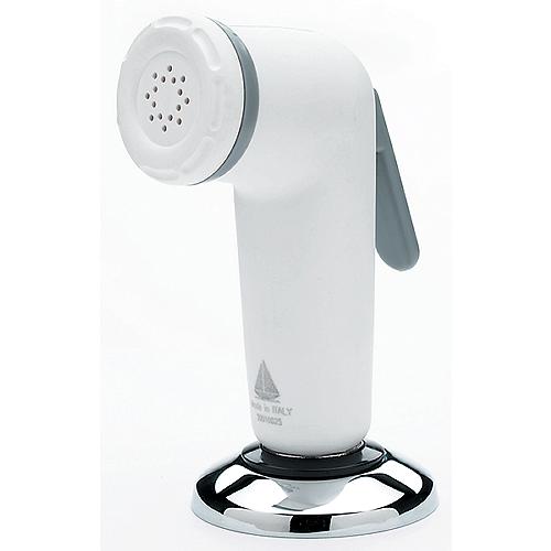 Scandvik 10191 White Standard Elbow Sprayer With 6' White Nylon Hose