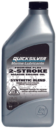 Quicksilver/Mercury Premium Plus 2-Stroke TC-W3 Outboard Motor Oil. 1U.S. GALLON