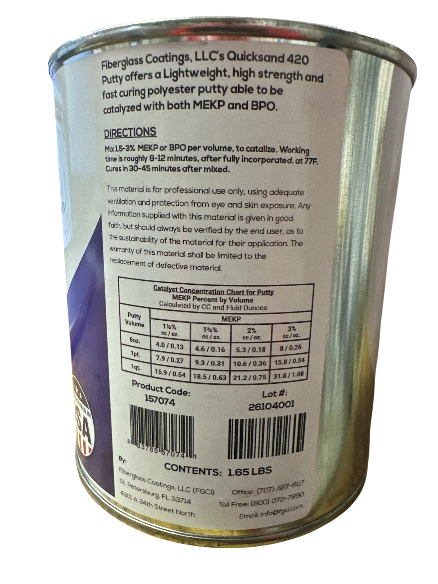 FGCI - Quicksand 420 Fast Light Polyester Putty