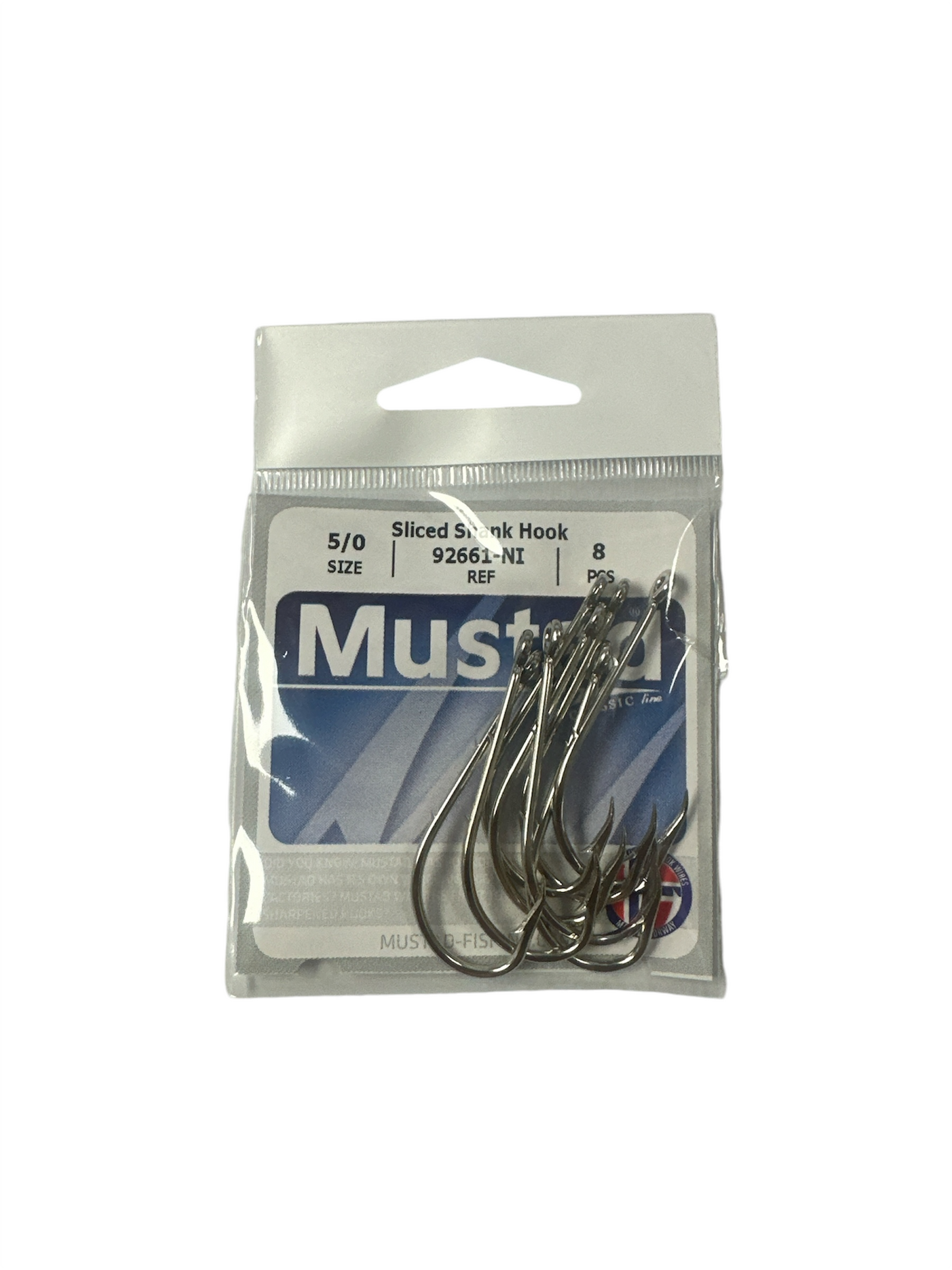 Mustad 92661NI Sliced Shank Hook | Long Shank Forged Nickle