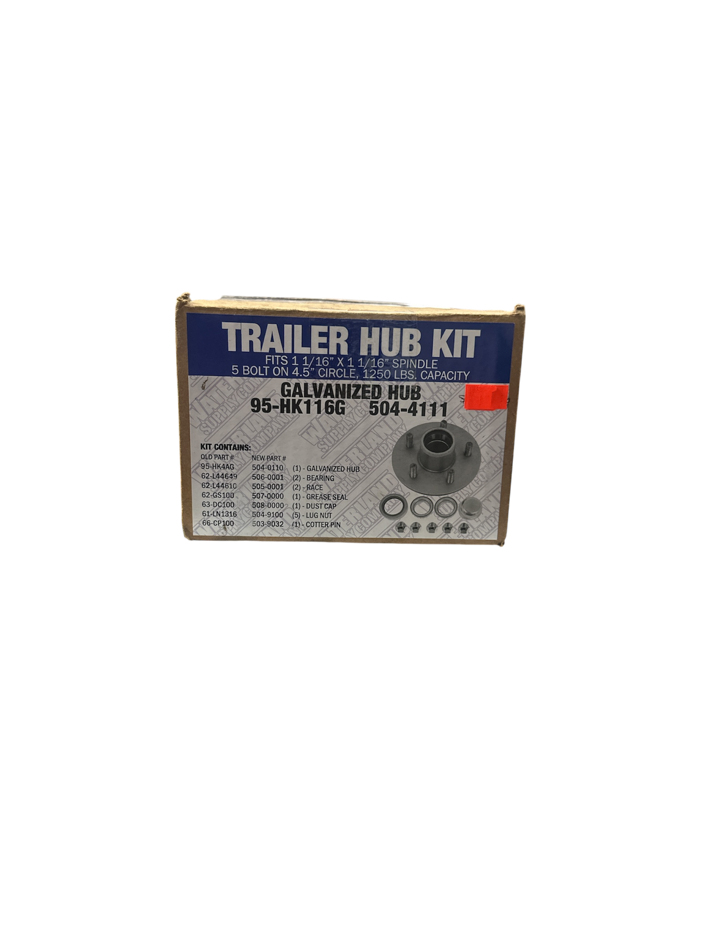 Trailer Hub Kit 5 Bolts