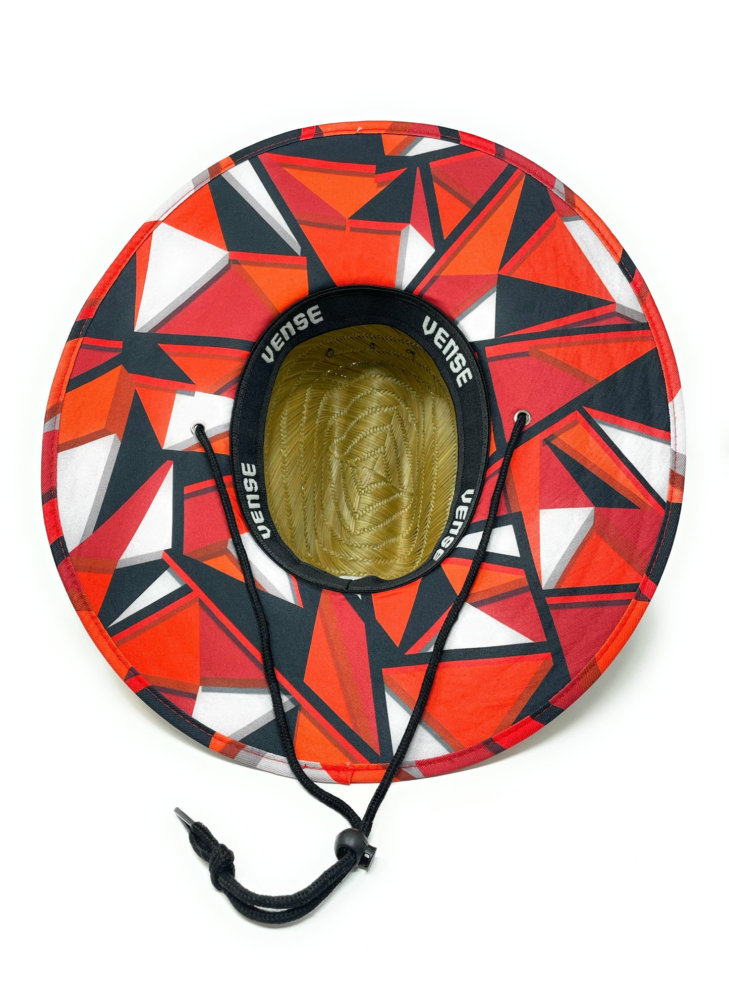 VENSE Sunrise Lifeguard Straw Hat Rubber Patch
