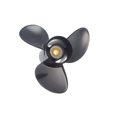 8-15 HP • 2-1/2” Gearcase (13 Tooth Spline & Thru Hub Exhaust) ALUMINUM 3-BLADE