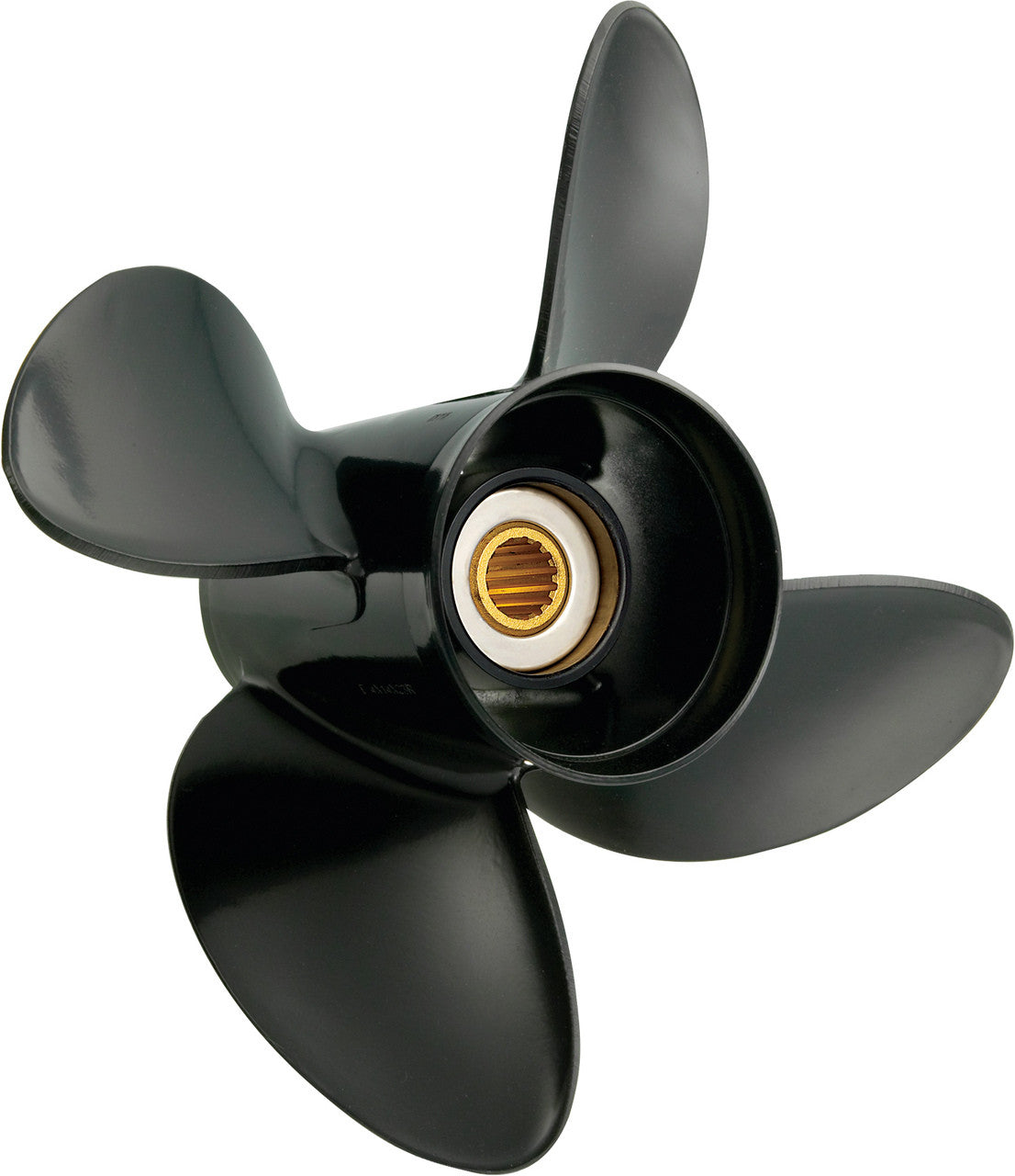 8-20 HP • 2-1/2” Gearcase (10 Tooth Spline & Thru Hub Exhaust) ALUMINUM 4-BLADE - HIGH THRUST PROPELLER