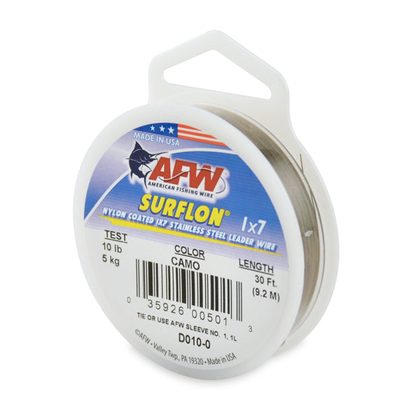 AFW Surflon - Nylon Coated 1x7 Stainless Steel Leader Wire