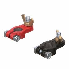 Seachoice Plastic Coated Battery Terminal Set (Includes 3/8" Positive and 5/16" Negative)