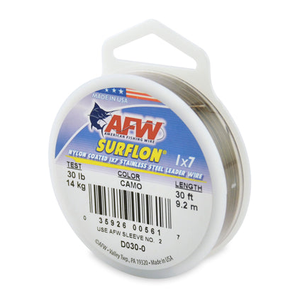AFW Surflon - Nylon Coated 1x7 Stainless Steel Leader Wire