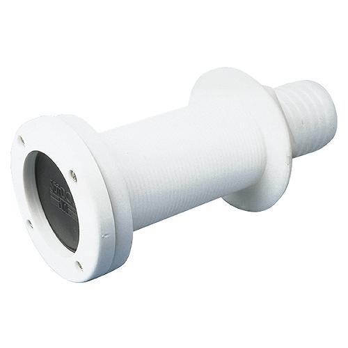 Thru-Hull with Scupper - White