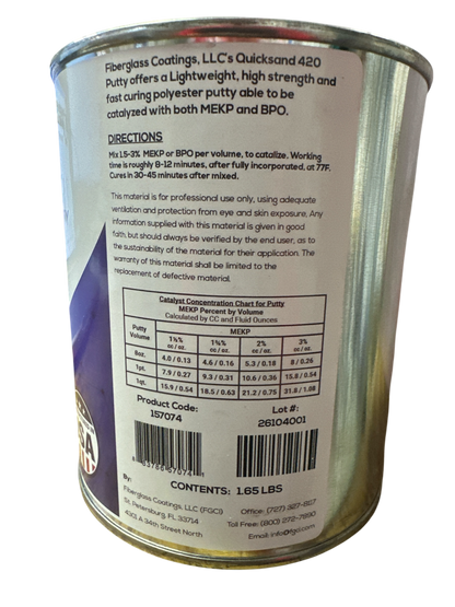 FGCI - Quicksand 420 Fast Light Polyester Putty
