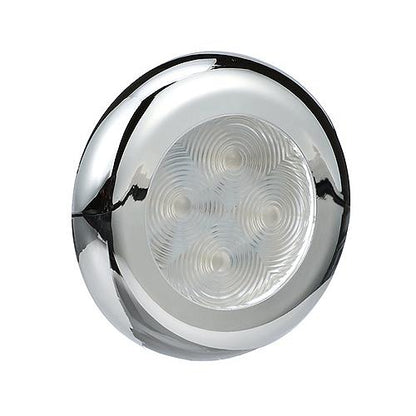 Seachoice LED Courtesy Interior Light Chrome/White Bezel, White LED