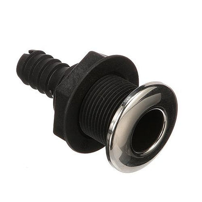 Seachoice Covered Thru-Hull Fitting w/ Stainless-Steel Flange