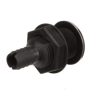 Seachoice Covered Thru-Hull Fitting w/ Stainless-Steel Flange