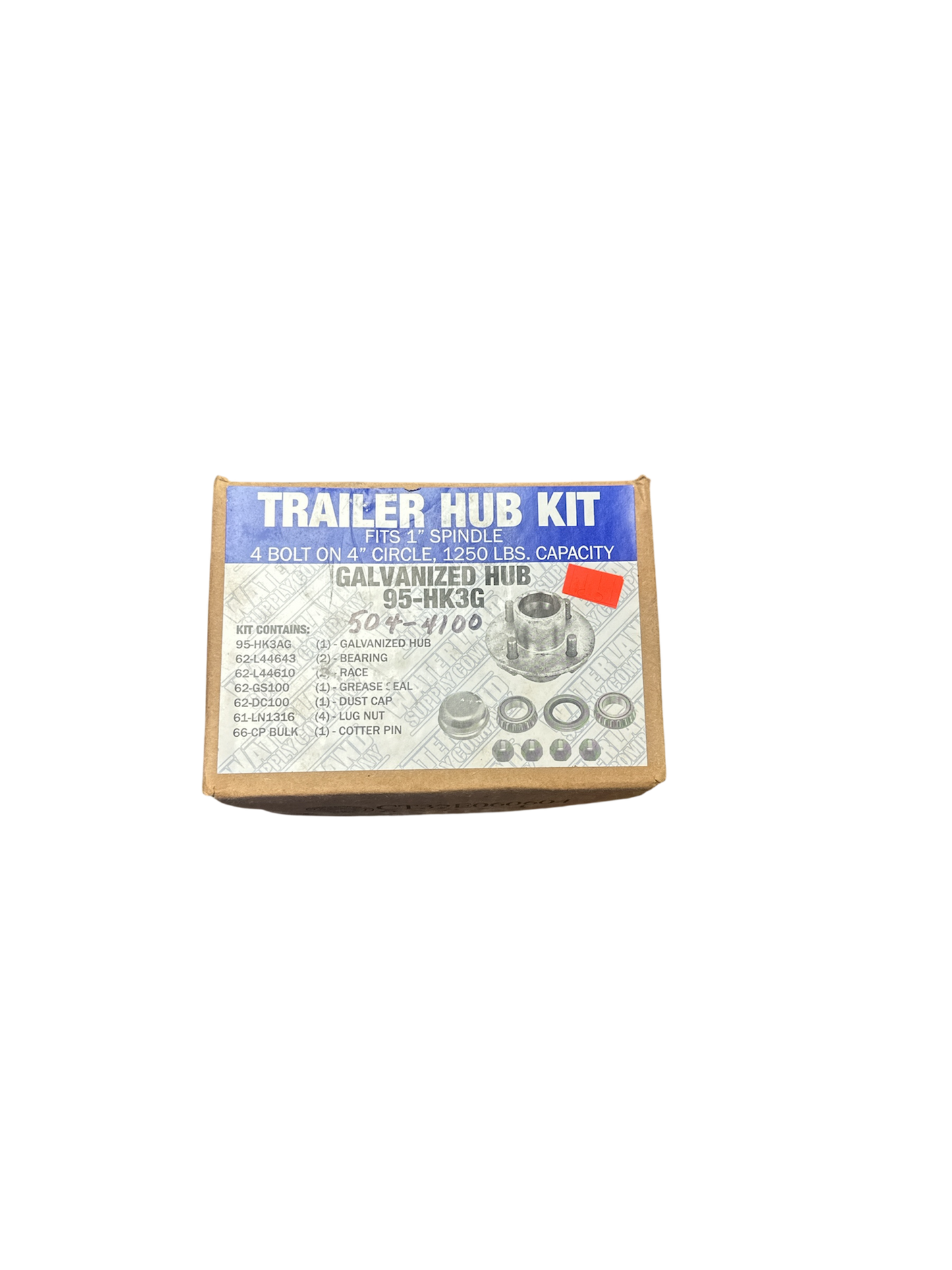 Trailer Hub Kit 4 Bolts