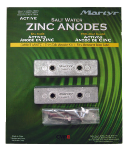 Martyr Bennett Trim Tab Anode Kit