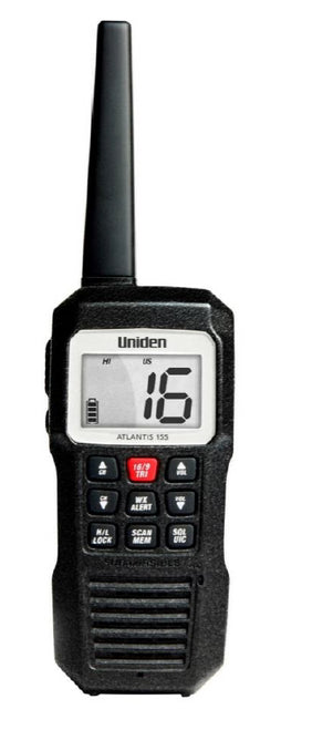 Uniden - Atlantis 275 Handheld Floating VHF Marine Radio