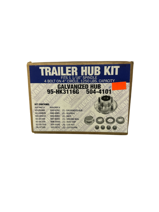 Trailer Hub Kit 4 Bolts