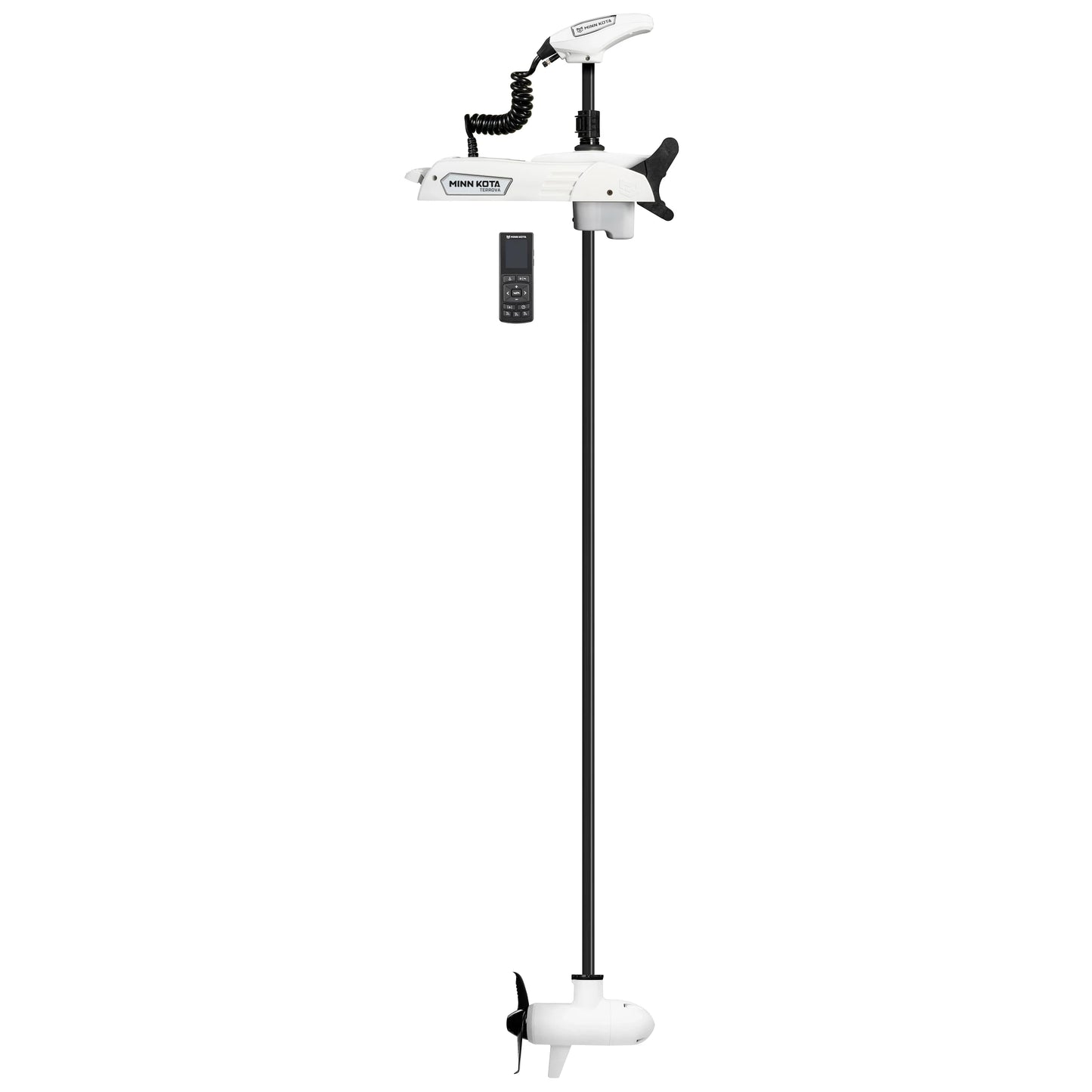 Minn Kota Riptide Terrova Series Trolling Motors QUEST SERIES - DUAL SPECTRUM CHIRP WHITE COLOR VERSION