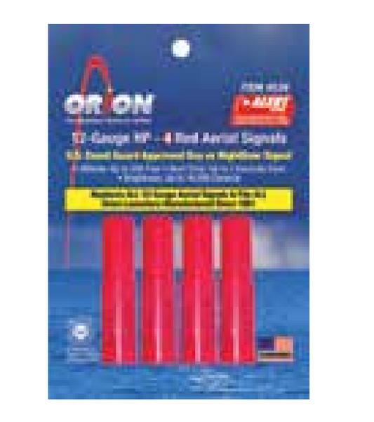 Orion 12-Gauge High Performance Red Aerial Signals (4 Pack)
