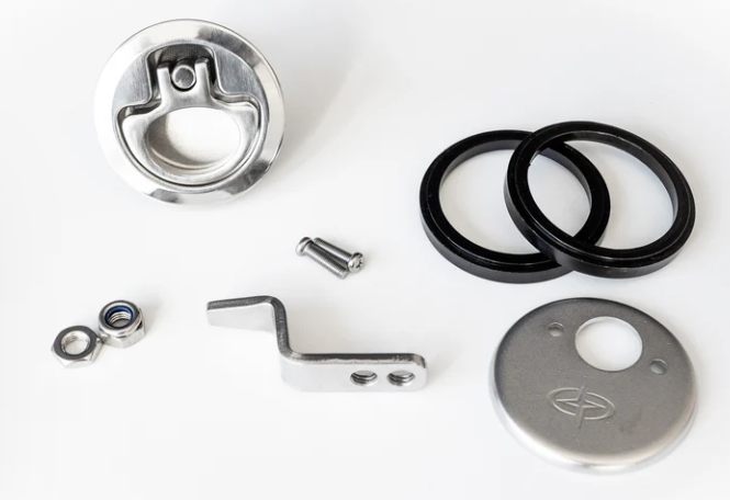 Gemlux-Stainless Steel Push-to-Close 2.5" Latches(Non-Locking Latches)