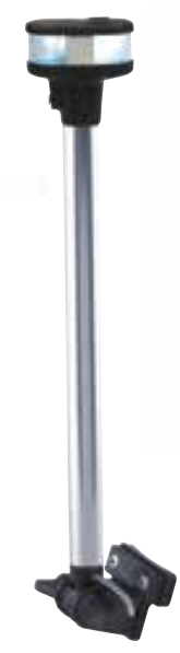 Perko L.E.D. Combination Masthead/White All-Round Lights - Folding Mount HORIZONTAL MOUNT - BASE DIMENSIONS: 2” X 1-1/2”