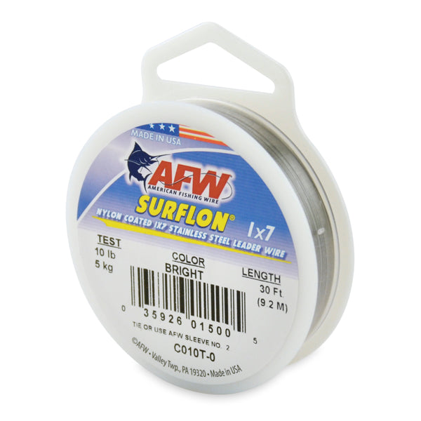 AFW Surflon - Nylon Coated 1x7 Stainless Steel Leader Wire