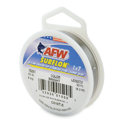 AFW Surflon - Nylon Coated 1x7 Stainless Steel Leader Wire