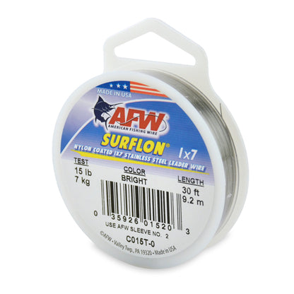 AFW Surflon - Nylon Coated 1x7 Stainless Steel Leader Wire