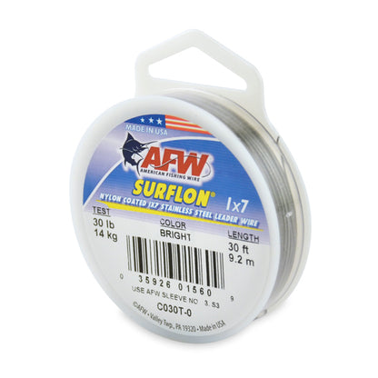 AFW Surflon - Nylon Coated 1x7 Stainless Steel Leader Wire