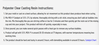 FGCI Clear Polyester Casting Resin
