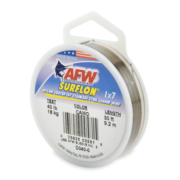 AFW Surflon - Nylon Coated 1x7 Stainless Steel Leader Wire