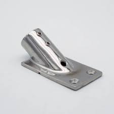 Marpac Cast Stainless Steel Rail Fitting - Rectangular Base