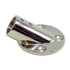 Marpac Cast Stainless Steel Rail Fitting - Round Base