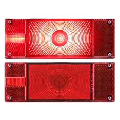 Optronics-L.E.D. Waterproof Low Profile Tail Lights Over 80” Wide Trailer