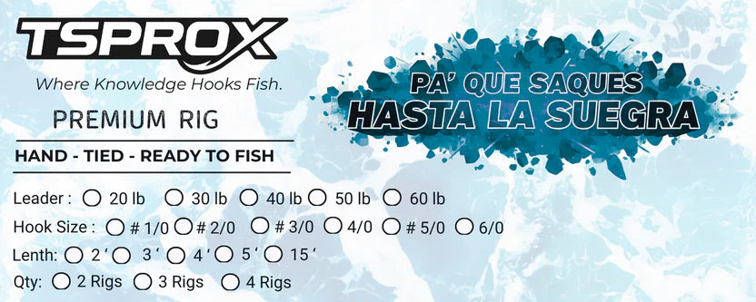 Todo Sobre Pesca - Premium Rig - Leader: 50lbs